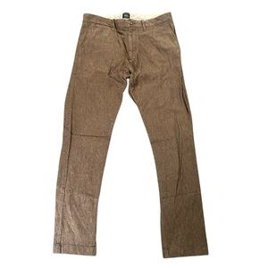 J Crew Men’s soft Chino Brown 484 Slim Fit Pants 31x30